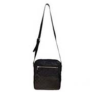 gucci男包201448黑 新款男士斜挎包 黑色全皮壓花單肩包