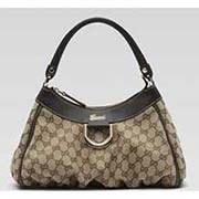 古奇女包 女士單肩包 奢華手提包 帆布包 190525黑色真皮包邊