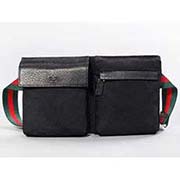 古奇新款男包28566黑 休閑帆布時尚男包 單肩斜挎包