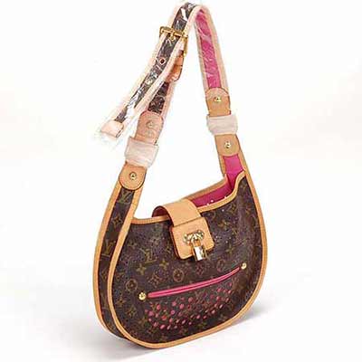 LV老花經典包 斜挎單肩包 穿孔包 M95178 變色皮