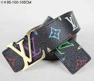 LV 潮流時尚腰帶027 1 寸4 黑彩LV腰帶皮帶