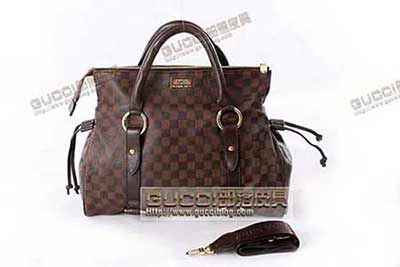 LV知名<a href=/tag/bag/mingpaibao.html target=_blank class=infotextkey>品牌包</a>包 棋盤包N95874 啡格女包 LV女包 手提包