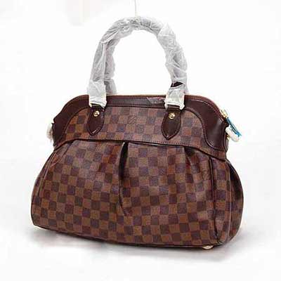 LV熱消女包 經典女士棋格手提單肩包N51998棋盤格包包