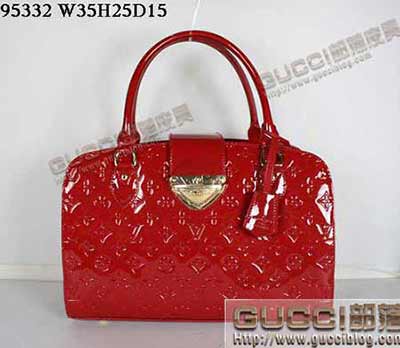 LV95332紅色 LV經典時尚印花手提單肩包