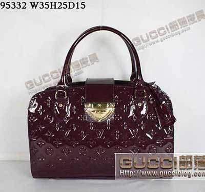 LV經典時尚印花手提單肩包 LV95332紫色