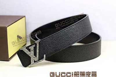 LV男士真皮皮帶純真品牛皮腰帶商務休閑百搭褲帶L415