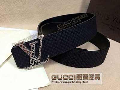 LV男士真皮腰帶 純牛皮皮帶 商務真品褲帶男潮L417