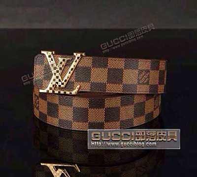 LV路易威登 男士真皮皮帶 女士經典款腰帶L4301