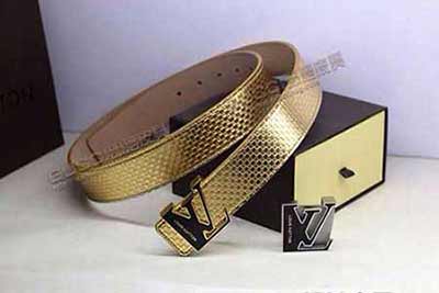 非專賣店真品 LV男士真皮LV皮帶 女士經(jīng)典款路易威登腰帶L43026