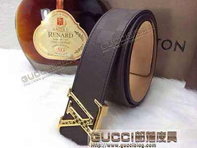 非香港代買 專賣店真品男式女士真皮LV皮帶 經(jīng)典款路易威登腰帶L43038