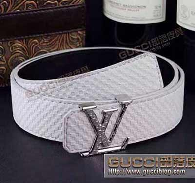非真品代買LV皮帶路易威登男士腰帶 lv真皮皮帶休閑褲帶L43041