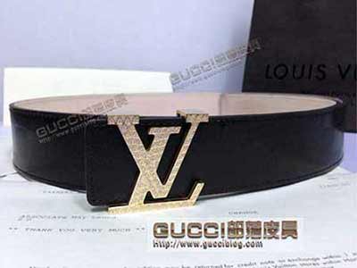 真品LV皮帶 男女通用牛皮 時尚經典款腰帶M9610L44