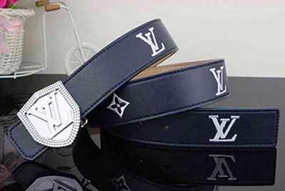 名牌皮帶的名品路易威登男士休閑皮帶