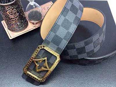 路易威登男士真皮 頭層純牛皮 復古百搭潮褲帶LP49 27