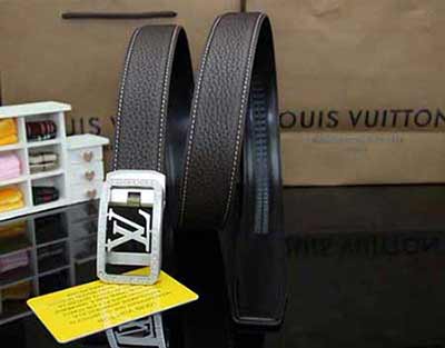 路易威登男人真皮皮帶 男士真品lv皮帶