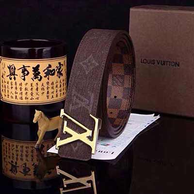 真品代買皮帶男士潮腰帶男真皮平滑扣頭層牛皮休閑褲帶LP49 62