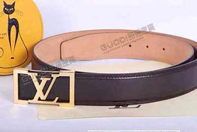 LV休閑時尚字母扣牛皮真皮皮腰帶 送禮守選 L151614