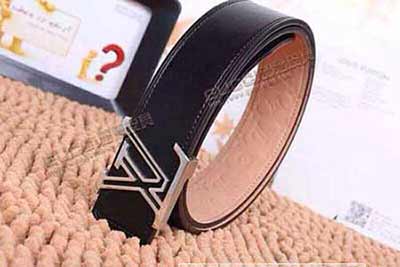 男士真皮腰帶 LV字母扣商務純牛皮褲帶 L15168