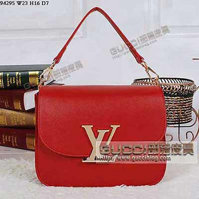 94295大紅牛皮 LV2013新款爆款全皮小包_LV時尚爆款手提包官方網