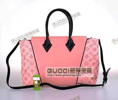 M40848粉 LV時尚走秀手提包_2013新款女士知名<a href=/tag/bag/mingpaibao.html target=_blank class=infotextkey>品牌包</a>包包包