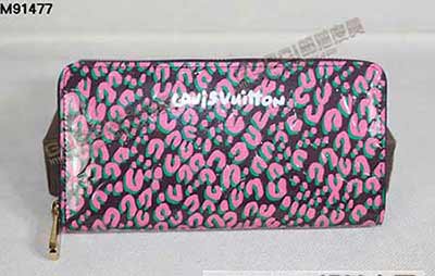 LV路易威登紫紅錢包M91477