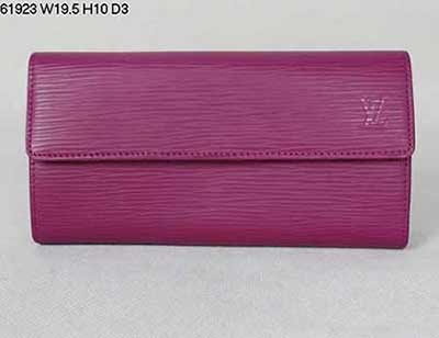 LV路易威登61923 桃紅女士長款錢包