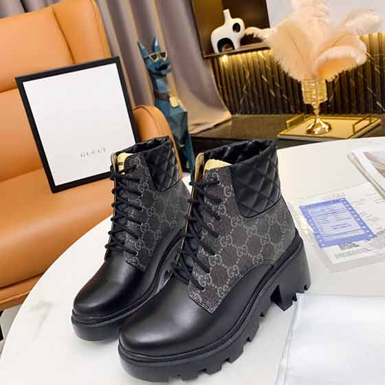 GUCCI大品牌專(zhuān)柜女鞋 真皮松糕厚