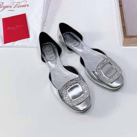 大品牌女鞋新款名媛款Roger vivier chips 經典之作R