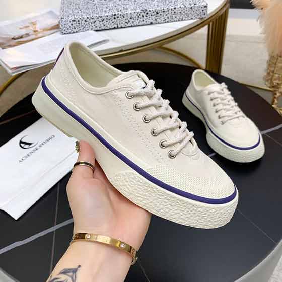 EYtys官網品牌女士板鞋 高版本原版厚底帆布餅干鞋