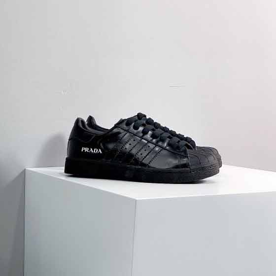 中國女鞋品牌網PRADdidas聯名阿迪休閑貝殼頭經典板