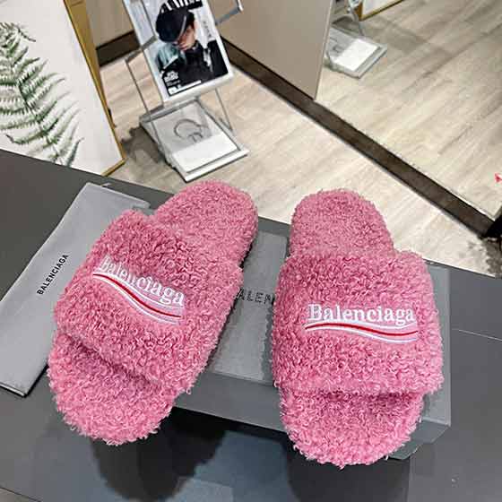 高版本Balenciaga女士涼拖鞋新款巴黎世家秋冬潮品毛