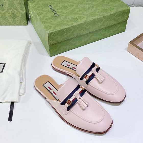 Gucc！21ss早秋專柜新流蘇拖鞋半拖！