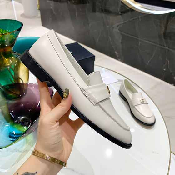 意大利豆豆女鞋 CHANE新款名品套腳懶人樂福平底單鞋