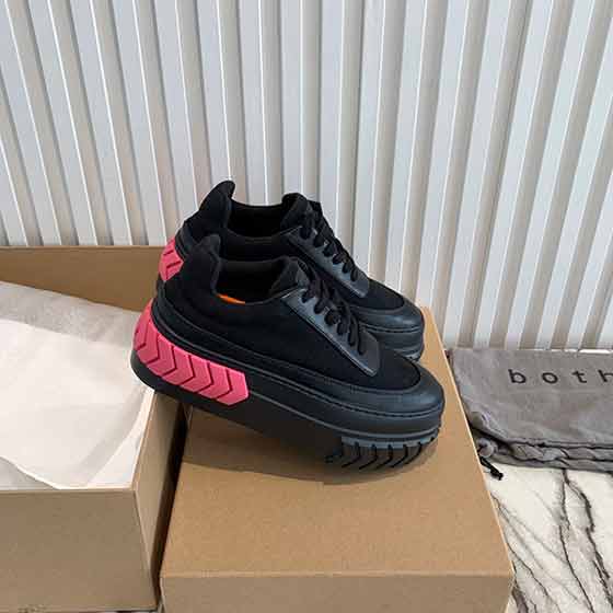 歐洲站潮牌Both名品女士輪胎鞋 后跟條形輪胎紋板鞋