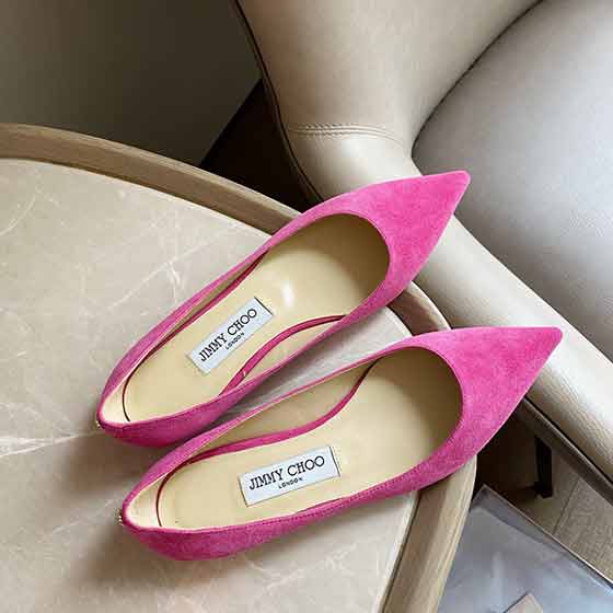 周仰杰大品牌尖頭平底女鞋，平跟涼