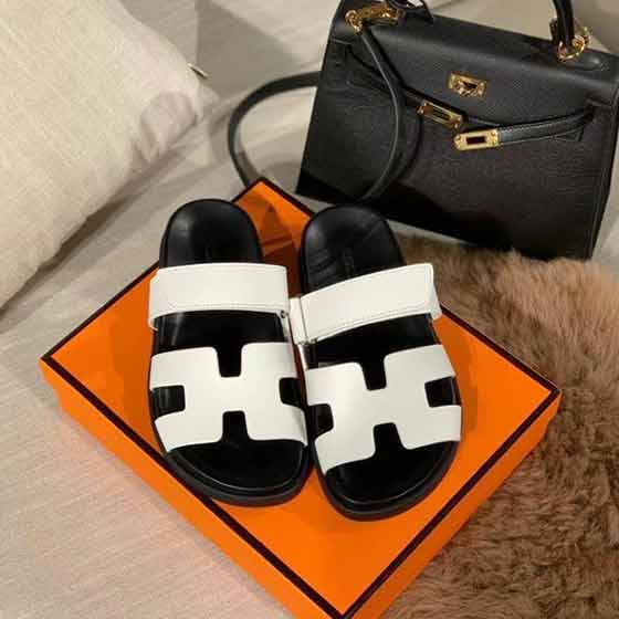 愛(ài)馬仕男鞋 Hermès男女同款春夏新款老舅涼鞋