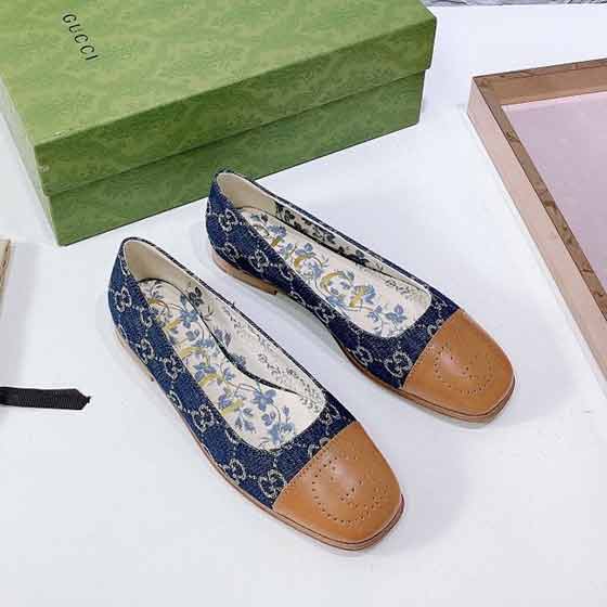 早秋專柜新gucci女鞋經(jīng)典雙G方頭