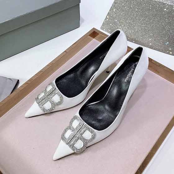 Balenciaga大品牌真皮涼鞋女 夏