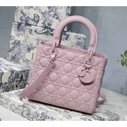 藤格紋啞光Lady dior手提女包，小