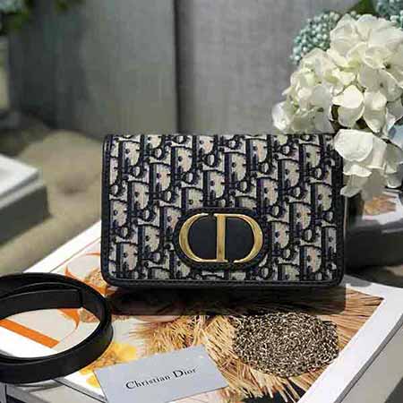 迪奧經典腰包 新款金屬鏈條二合一蒙田腰包