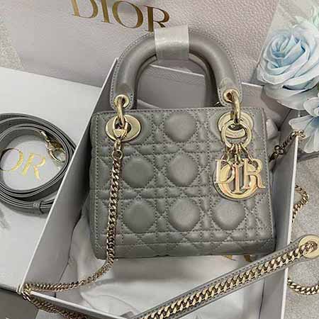 dior包官網17迷你三格羊皮女包