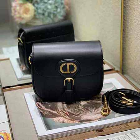 DIOR專柜bobby手袋 2020早秋新款復古包9268 黑色小號