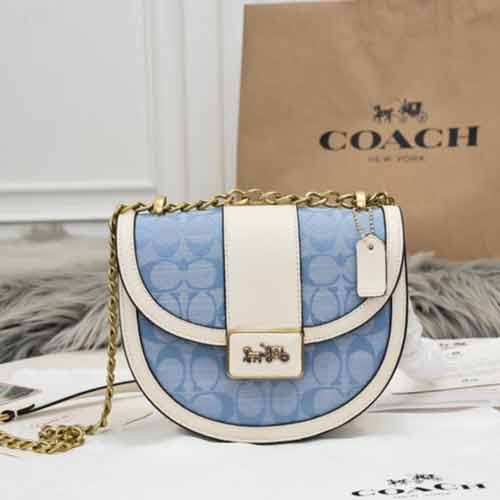 coach經典標志提花織物ALIE馬鞍包3921