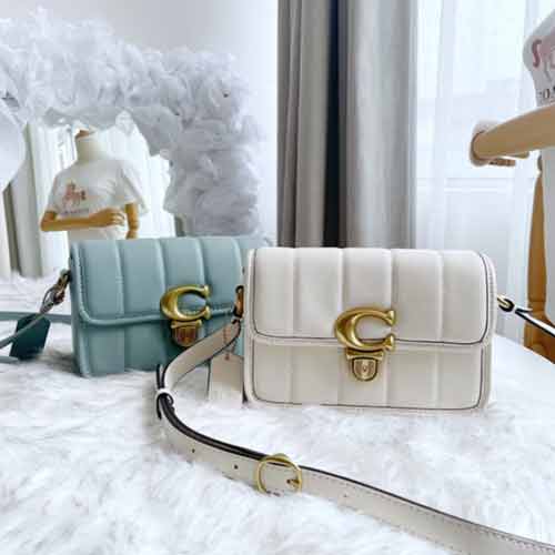 蔻馳柔軟絎縫納帕皮革手袋，畢備爆款！