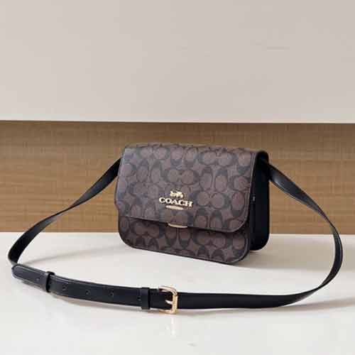 美國蔻馳官網BRYNN 大號女士單肩斜挎包C5633