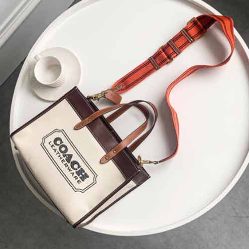 蔻馳中國官網Field Tote 30帆布拼女士手袋