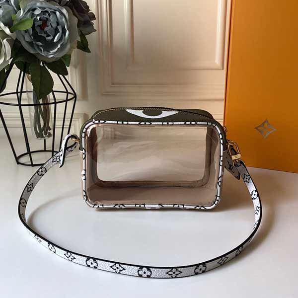 名品代買網經典Monogram帆布綠海灘手拿包M67610