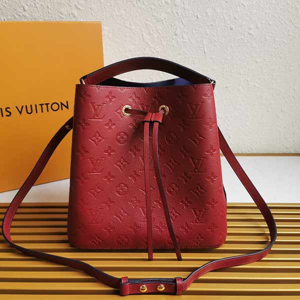 lv 小水桶包 Monogram Empreinte 壓紋皮女士桶包M45306