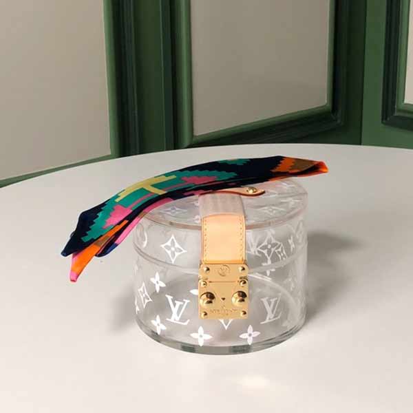 lv限量版透明收納盒紫黑 GI0