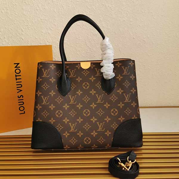 復刻lv大號購物袋FLANDRIN帆布手袋M41597粉